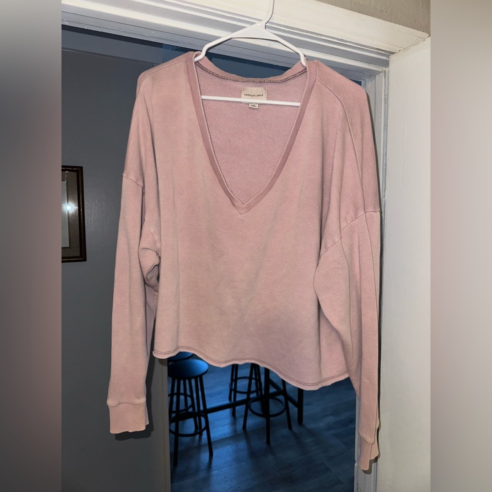 Crop knit shirt